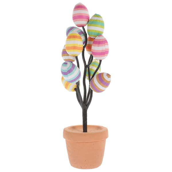 Egg Tree Table Center Holiday Desktop Easter Egg Potted Easter Holiday Decoration (26.00X7.00X7.00CM, Bilde 2)