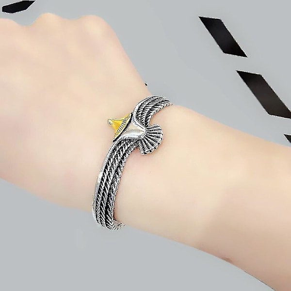 Viking örn manschett armband Alla hjärtans dag present till pojkvän justerbar