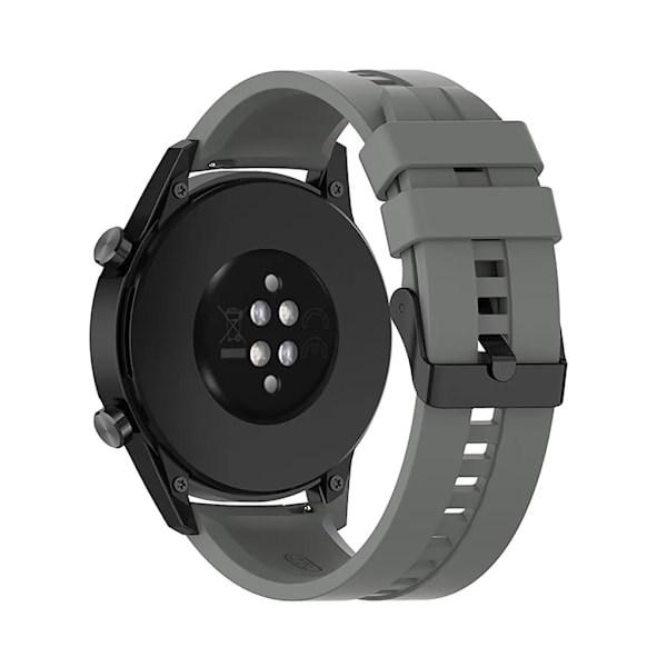 22mm silikonarmband ersättning för HUAWEI Watch GT3 GT2 Pro GT Runner tillbehör (grå) grå
