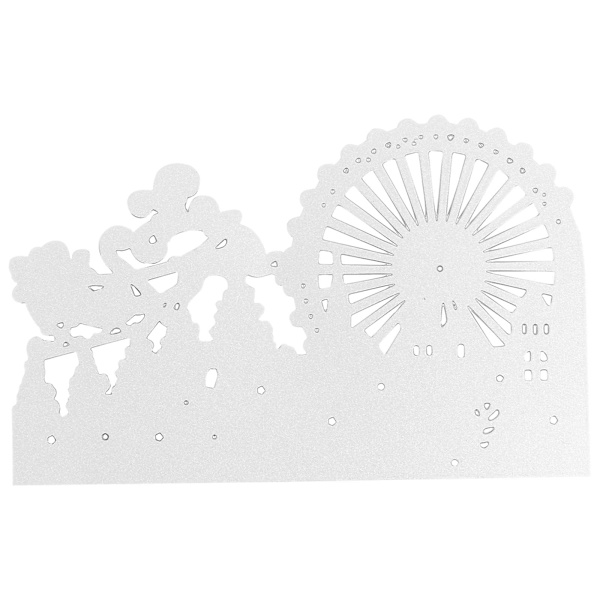 Stålskärare Julgran Stålskärare Metallskärare 3d Skärmall (12.5X8X0.1cm, Silver)