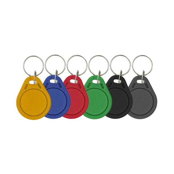 13,56 MHz ABS IC NFC-åtkomstkontrolltaggar (10-pack) 32x40x3,5 mm grå