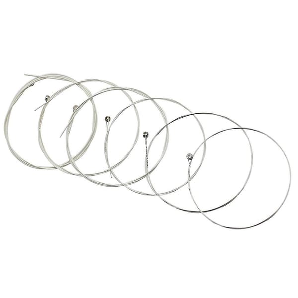 6-pack folk gitarrsträngersättning gitarrsträngar koppar legeringssträng gitarrtillbehör (11.40X11.20X0.20CM, som visas på bilden)