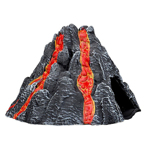 1 stk. simuleret vulkanmodel dynamisk vulkansk spraymodel borddekoration (25X24 cm, rød)