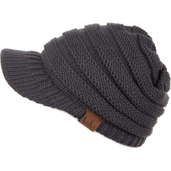 Hatsandscarf Exclusives Women's Ribbed Knit Hat With Brim (yj-131)(yj-2023)