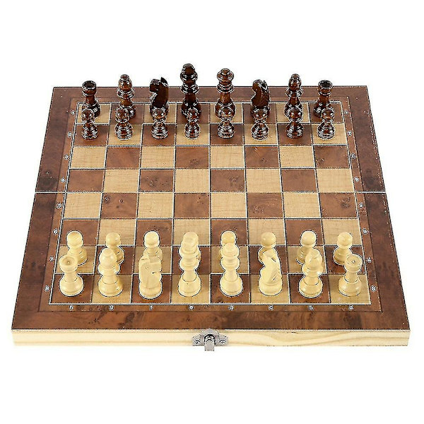 Memory Match Stick Chess, Memory Chess Wood, Träminne Schack, Memory Chess