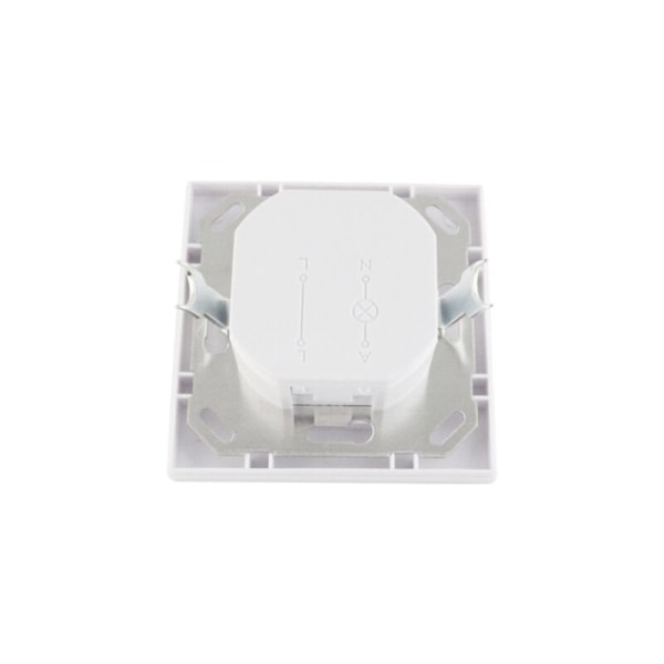Rörelsedetektor för inomhusbruk, infälld väggmontering, lämplig LED, IR-sensor, programmerbar, räckvidd 9m/140° 80x80x45mm