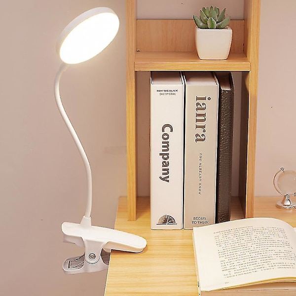 Led klämma på läslampa dimbar ögonskydd bordslampa