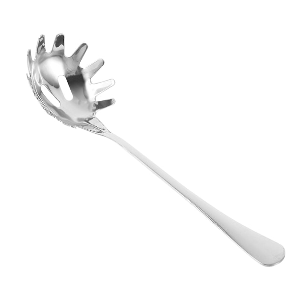 Spaghetti server i rustfrit stål - Praktisk spaghettiske (24,00 x 6,50 x 3,00 cm, sølv)