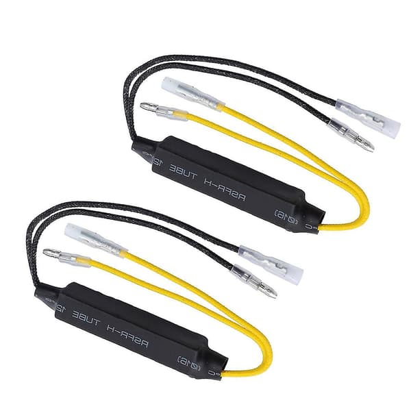 2 stk. 12v 21w motorcykel LED blinklys dekoder modstand dekoder modstand dekoder belastning dekode modstand (6.2X1.2X1.2CM, som vist på billedet)