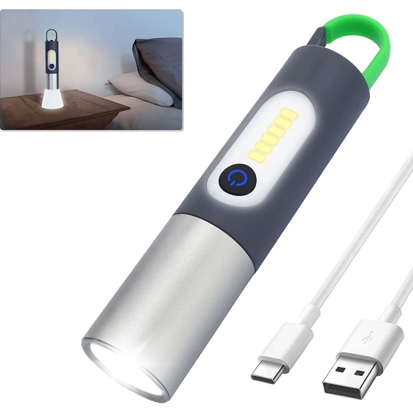 2023 Ny Uppgraderad LED Uppladdningsbar Ficklampa 80000 Hög Lumen, 4 Lägen, Ficklampor för Utomhuscamping Nödläge