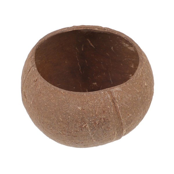 Coconut shell bowl for pouring candles, coconut wood bowl, creative storage bowl (11X11cm, brown)