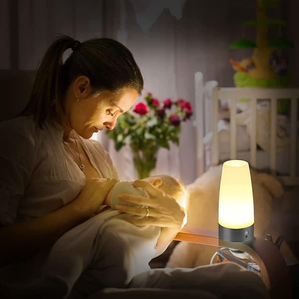 Dewanxin LED bevegelsessensor bordlampe nattlys LED bordlampe adopterer
