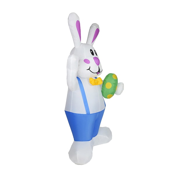 Påsk uppblåsbar stående kanin Uppblåsbar modell Glödande semesterdekoration（A）