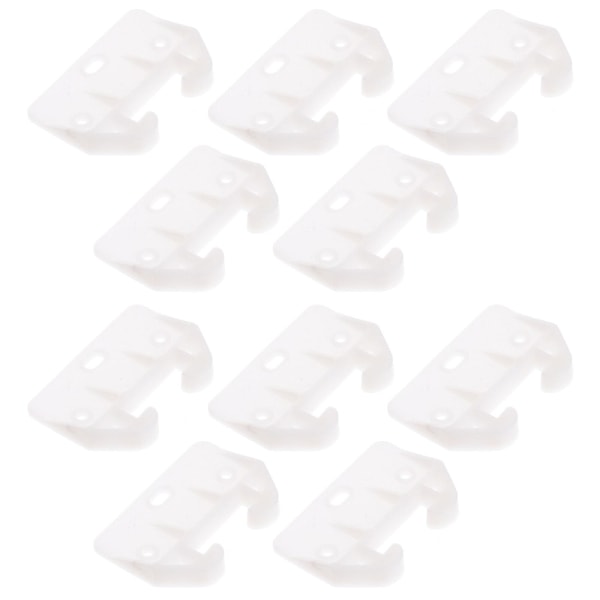 10 kpl muovisten vetolaatikoiden liukukannen varaosat (valkoinen) (5,8 x 4,1 cm, valkoinen)