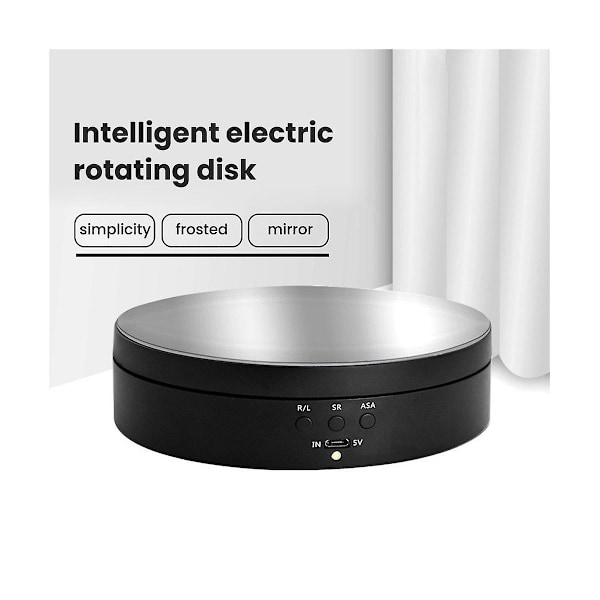 Electr Hastighetsreglering Roterande Vinkeljustering Display Stativ Spegel Skivspelare Smyckeshållare Bla