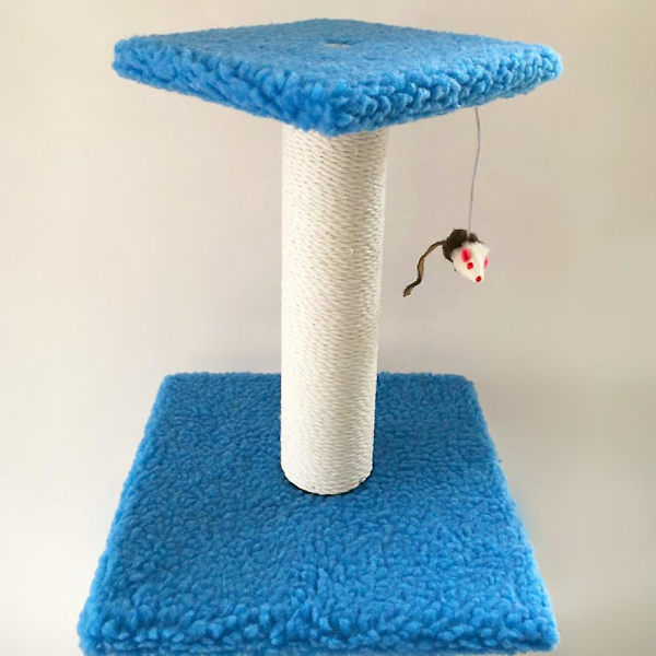 Katt leksaker, klösträd, säkra katt leksaker dubbelskiktsdesign idealisk för familjer med flera katter stimulerande lek och motion (rosa)