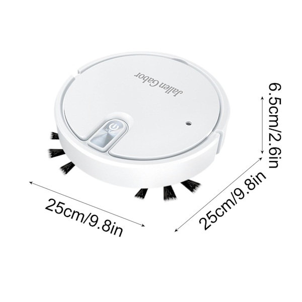 Ny intelligent sopande robot spray hushållssop Multifunktionell liten dammsugare FAN2102（Vit）