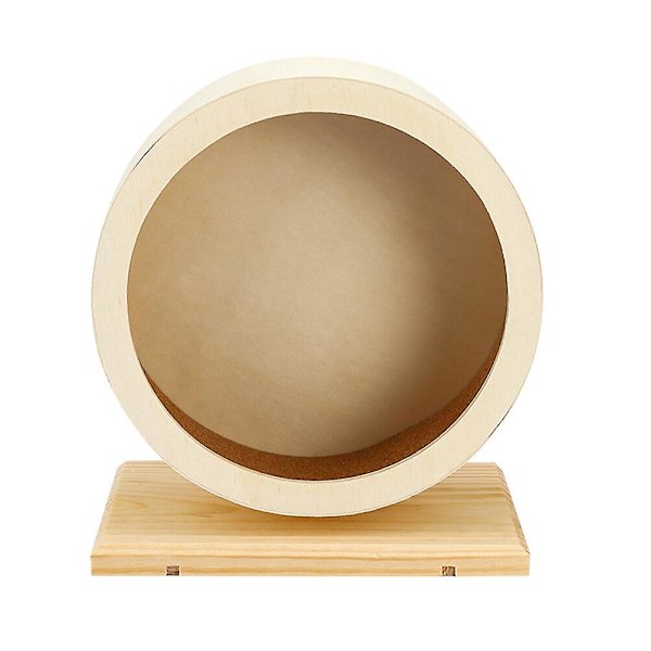 Hamsterhjul legetøj træ pindsvin løbehjul lydløst design lille kæledyr løbehjul legetøj (17.8X15.5X5.9CM, som vist på billedet)