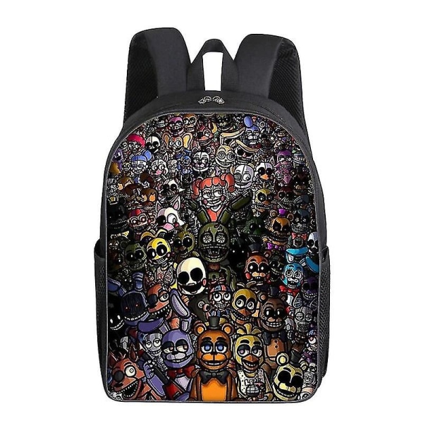 Five Night At Freddy Skole Ryggsekk 3d Print Fnaf Skoleveske Tegneserie Mote Ryggsekker Laptop Vesker Student Veske Skoleveske Gave（1）