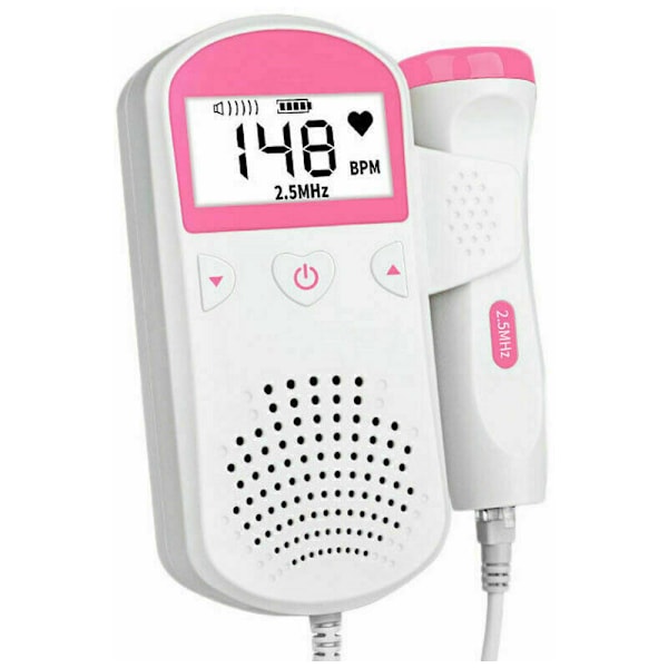 Fetal Doppler Baby Home - Hemma ultraljud prenatal hjärtfrekvensdetektor Stetoskop (batteri ingår ej)