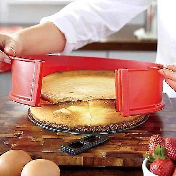 Springform - Cheesecake vandbad - kageform 10" rund - Springform til bagning - Nonstick aftagelig hærdet glasbund, lækagesikker og ugiftig