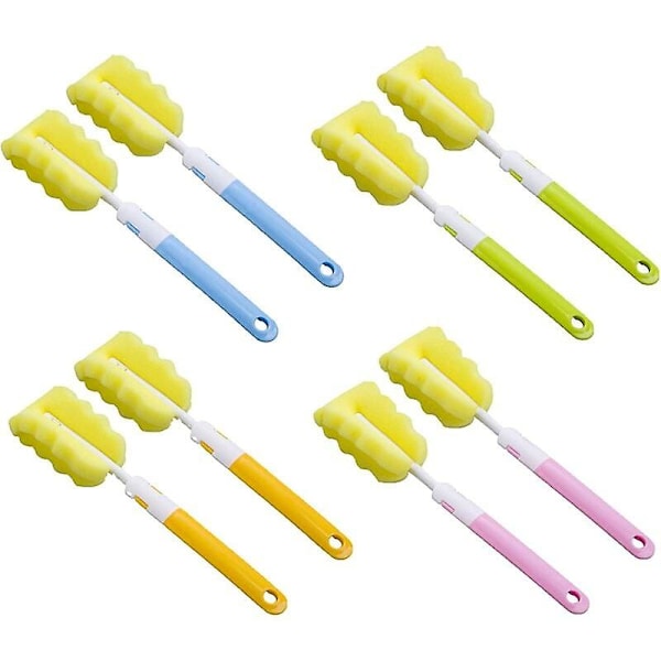 8 Pcs Foam Bottle Brush Cleaning Brush for Baby Bottle Cups Kettles