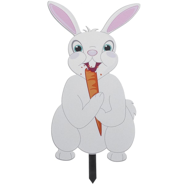 Easter Outdoor Yard Bunny Pile Easter Bunny Pile Easter Yard Decoration (32X16.8CM, White)