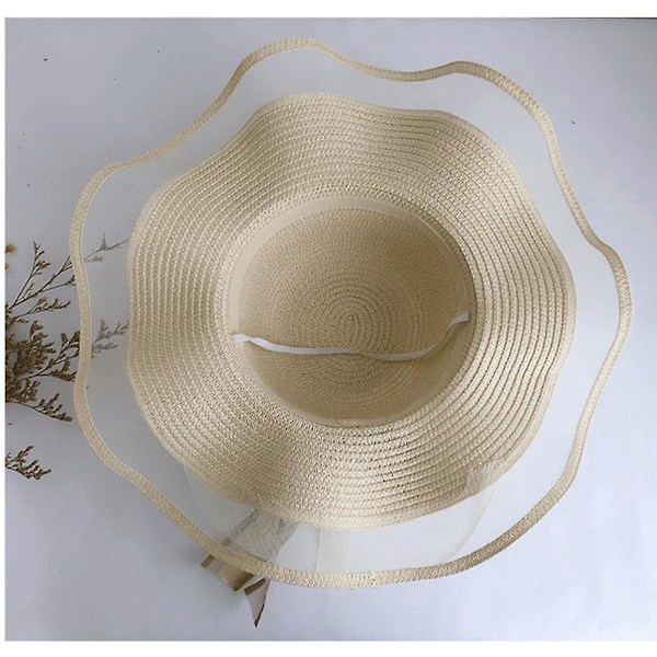 Solhatt, skydda din hud, håll dig sval och bekväm med stil Elegant solhatt och sofistikerad vacker solhatt för alla tillfällen (Beige)