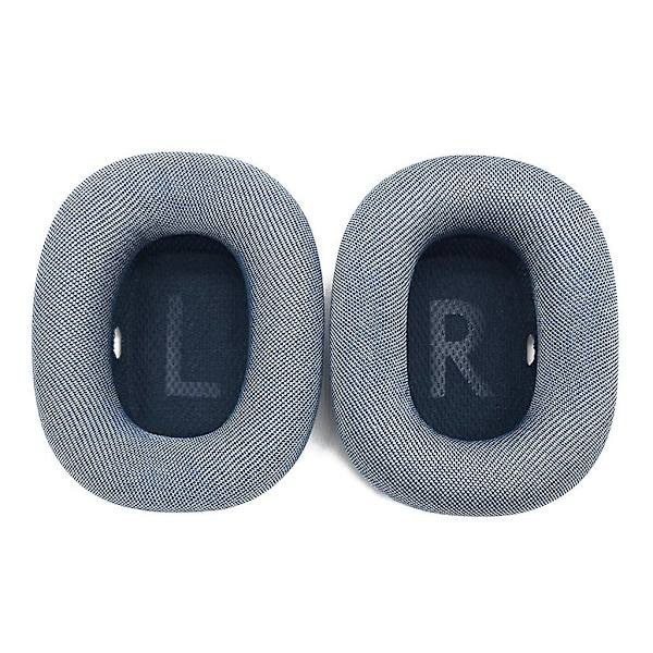 Ørevarmere til Airpods Max Hovedtelefoner Bløde Svampe Ørepuder Etui Cover Mesh Klud Øre Puder Øretelefon Puder（Blå）