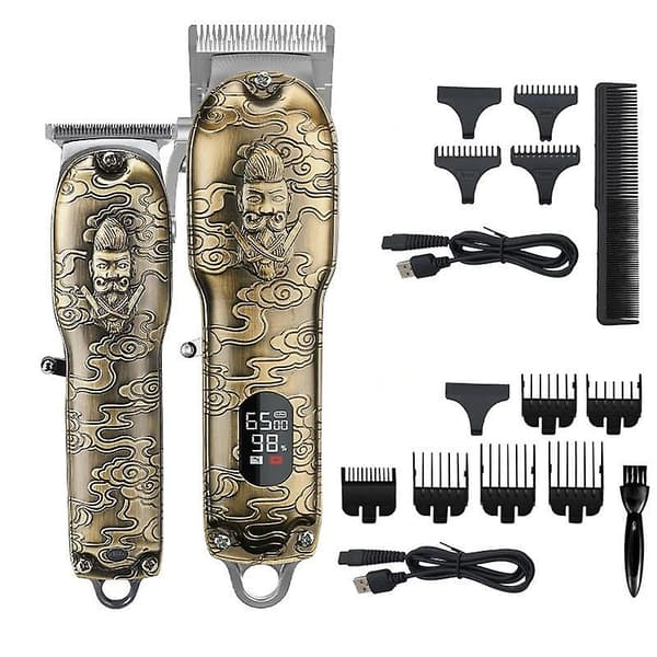 Professionell hårklippningsapparat set barber hårklippningsmaskin