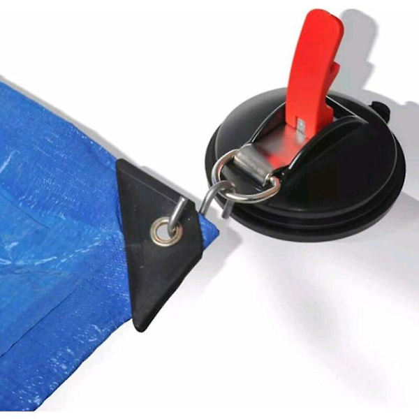 2 stk. sugekop med 4 stk. S-kroge, multifunktionel sugekop camping ekstra stærk sugekrog fastgørelse sugekop holder til bil camping autocamper