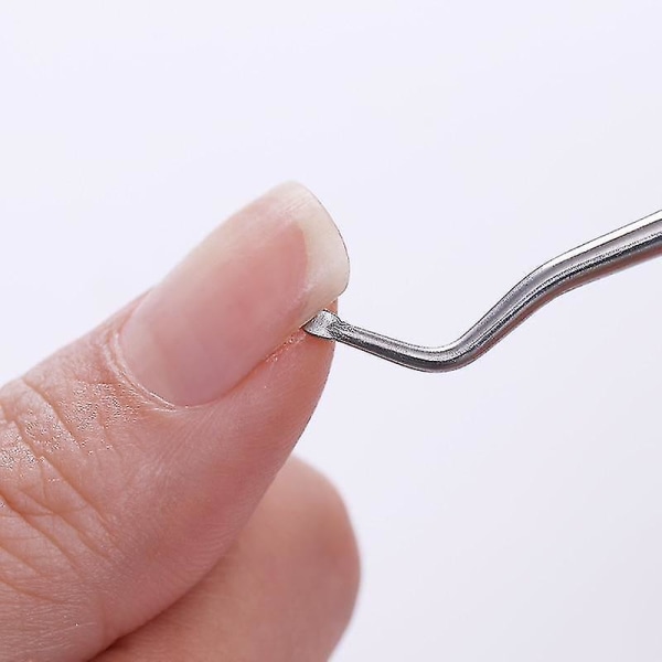 Længde 6 Dual Ended Nail Corrector Nail Cuticle Pusher Pedicure Nail Art Accessories