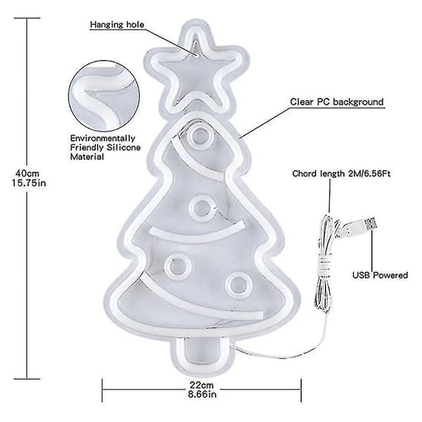 1 stk. Jule Neon Lampe