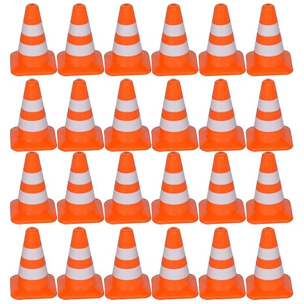 50-pack Mini Kon Trafik Skylt Leksaker (2.5X1X1CM,)