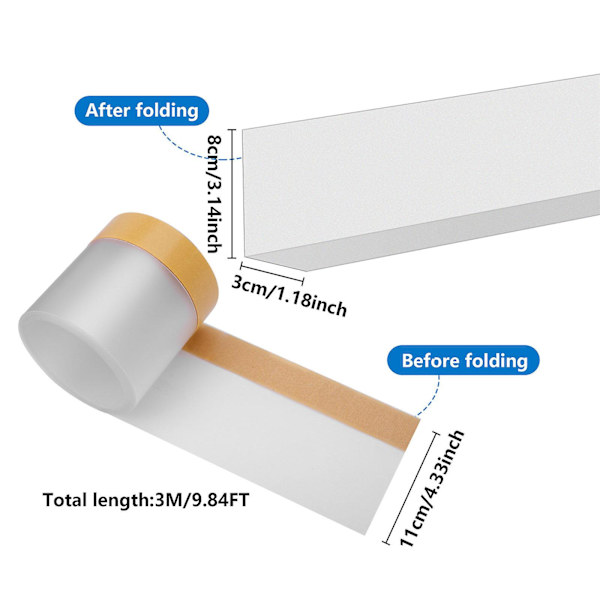 Baffles Bumper Stopper Guards Hjemmepleie Forbruksartikler Sofa-kontakter Elastisk Holdbar Robust PVC For Under Møbler（klar）