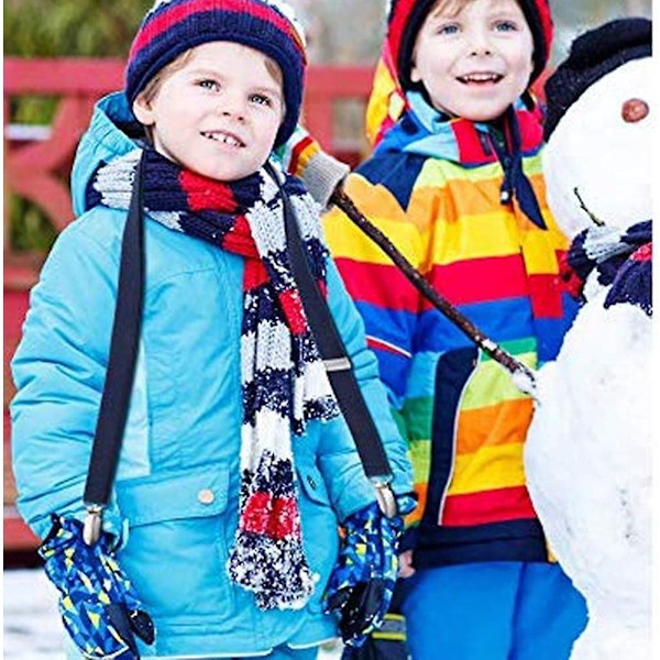 4 stk. Vinter Elastiske Votter Klips Lue Klips Sterke Rustfritt Stål Hansker Klips Bulk