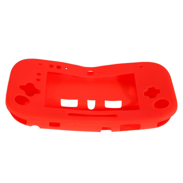 Wii U-konsolens mjuka silikonskydd för hela kroppen (svart)