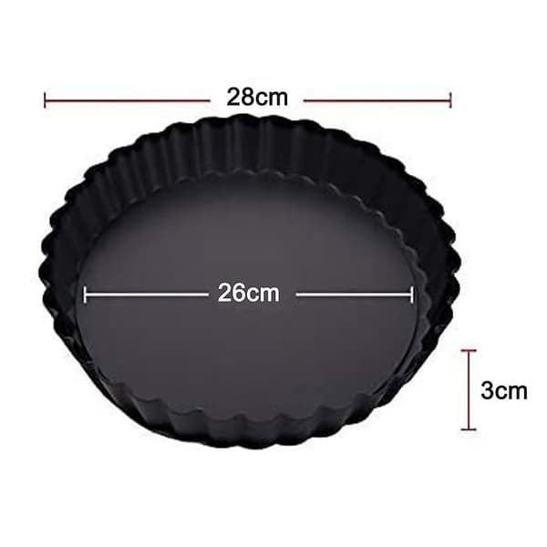 28 cm rund kakform med levande krysantemum