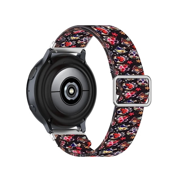 Kompatibel med Samsung Galaxy Watch Active2 Active Mjuk Elastisk Andningsbar Rem Ersättning Dödskalle Färg Rem Färg