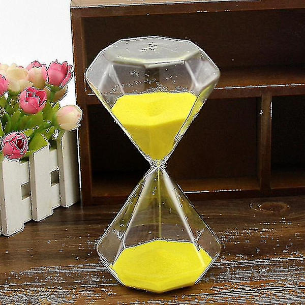 Diamant Timglas Glas Kreativ Tid Timglas Modern Enkel Heminredning Prydnad Timing Heminredning Present (15 minuter)