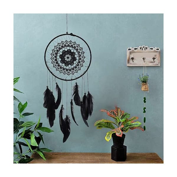 Macrame drömfångare, drömfångare handgjord av Boho, drömfångare väggkonst för bröllop, hem, sovrum, väggdekor