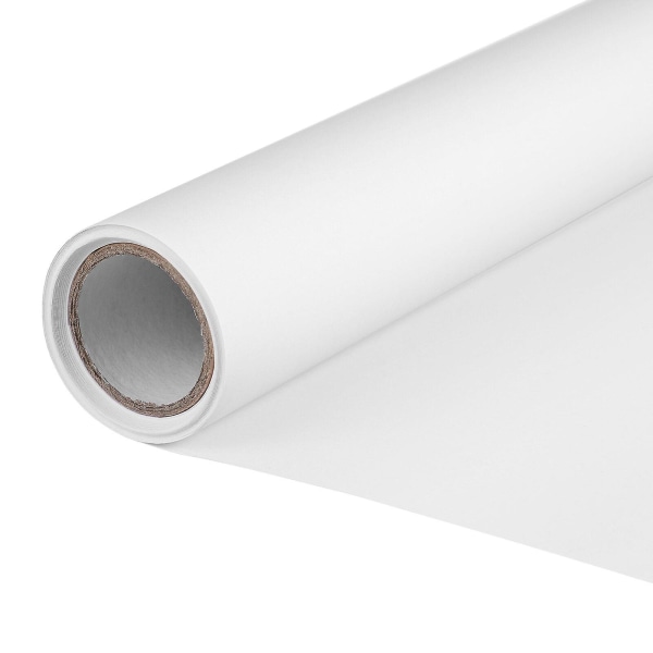 Ark tegnepapir rulle plakat papir kraftpapir rulle hvidt indpakningspapir (hvid) (500X45 cm, hvid)