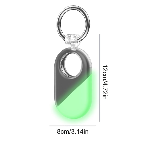 2024 NYE SAMSUNG Galaxy SmartTag2 Bluetooth Tracker beskyttelsesdeksel（transparent farge）