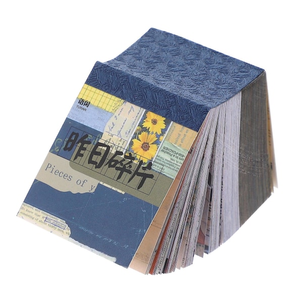 400 ark/bog med vintage collage scrapbog materialer, vintage dagbog specialpapir (5X4cm, C)