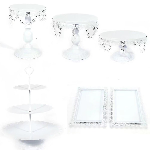 6x Set Cake Stand Party Wedding Cakestand