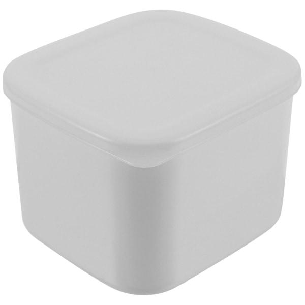 Voiastialaatikko juustoteline keittiön ruoan säilytyslaatikko astia jääkaappi ruoan säilytyslaatikko (13X11.5X9CM, valkoinen)