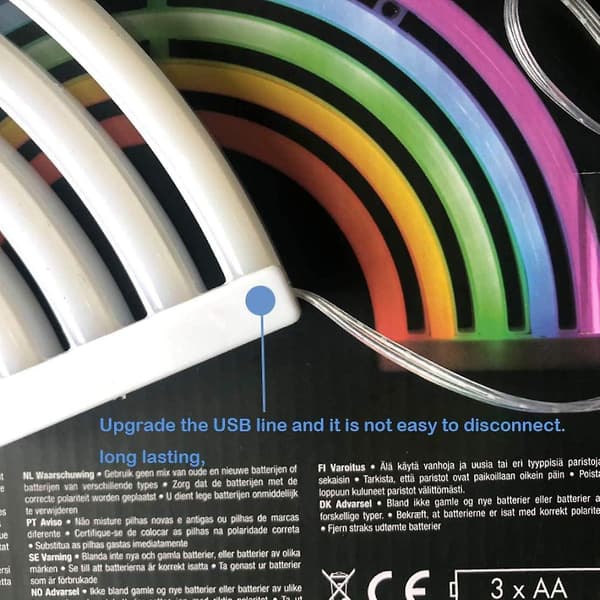 Neonlys, LED-regnbue nattlys, barns Acsergery dekorative lys, gaver