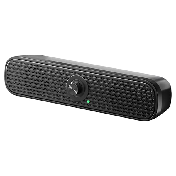 Datorhögtalare Trådbundna USB-drivna högtalare Stereo Sound Bar För PC Desktop Dator Laptop Monitor（Svart）