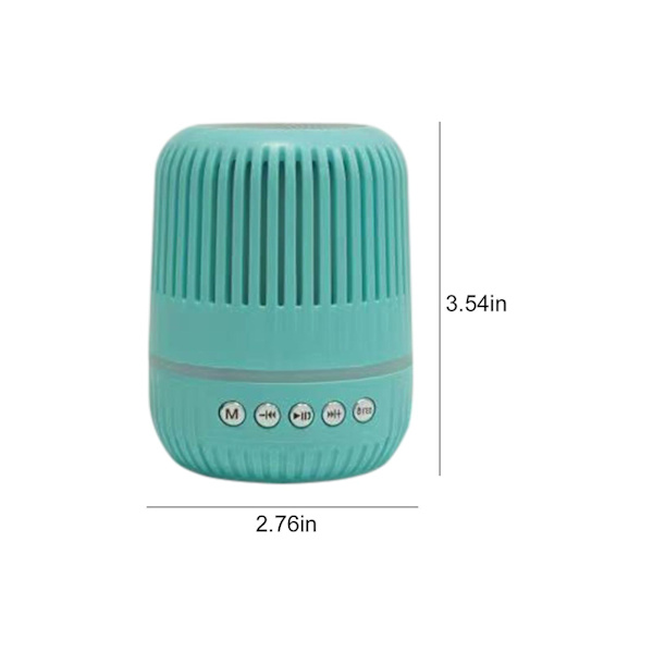 Mini trådlös Bluetooth-högtalare utomhus bärbar plug-in-kort U-disk multifunktionell sju-färgade lampor Bluetooth liten stereo（Grön）