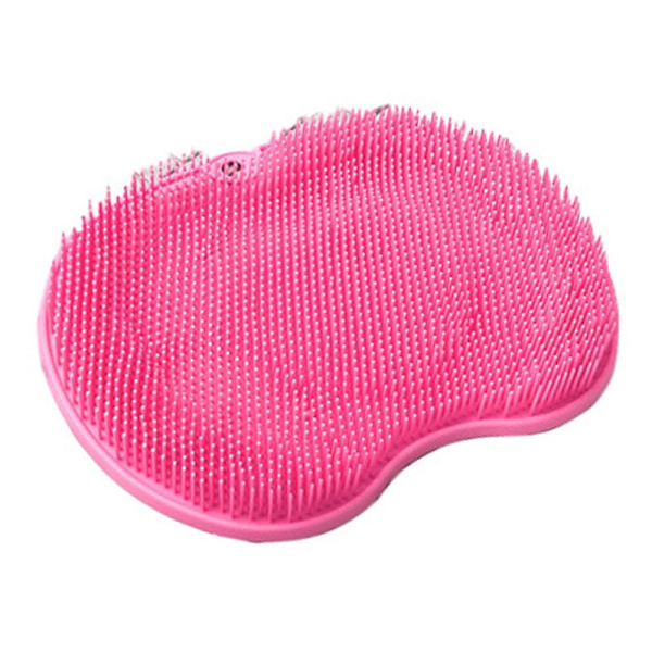 Fotskrubbmassageapparat, akupressurmatta med halkfria sugkoppar - rosa